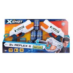   Zuru toys X-Shot Reflex puska 6 - 2 db 16 tölténnyel és 6 dobozzal 36225