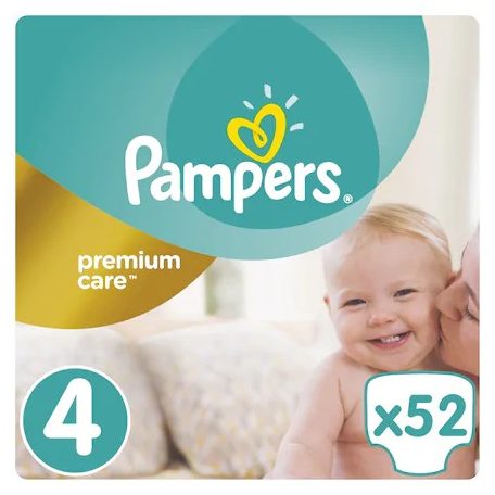 Pampers Premium Care 4 maxi pelenka 52 db