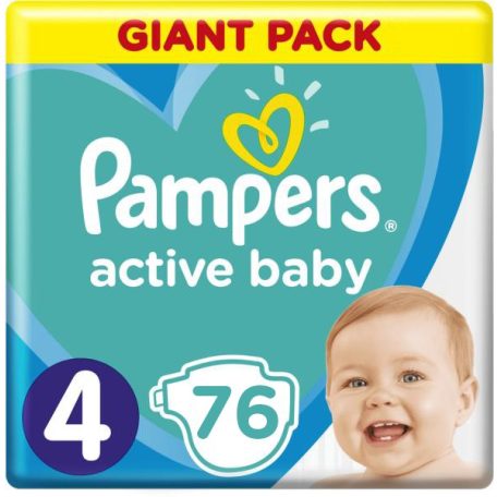  Pampers Active Baby 4 Maxi (9-14kg) 76db