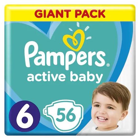 Pampers Active Baby 6 Extra Large 56db