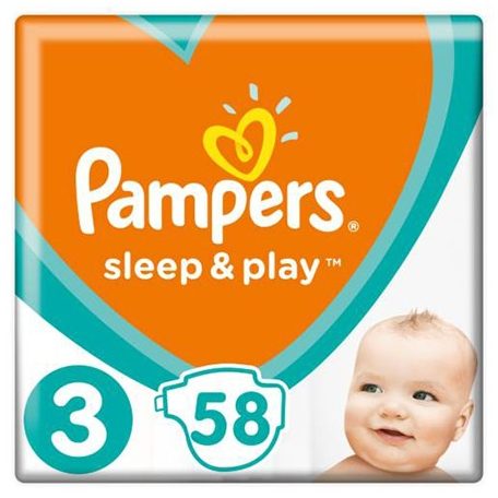 Pampers Sleep and Play  3 Midi pelenka 58 db