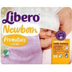 Libero newborn pelenka, 0 Koraszülött, 24db 2,5kg-ig