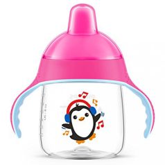 Avent Premium Pingu itatópohár 260 ml, rózsaszín