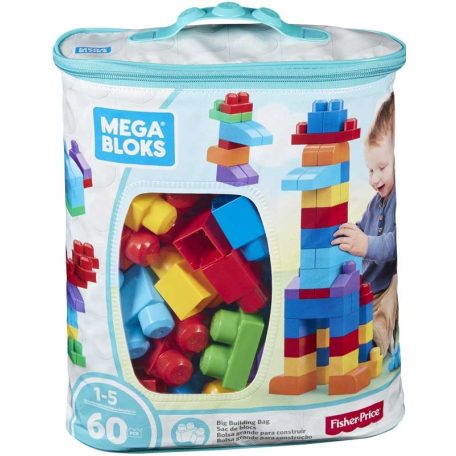 Mega Bloks Klasszikus színű építőkockák táskában  60db (DCH55)