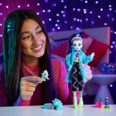   Monster High Creepover pizsamaparti Frankie Stein baba kisállattal és kiegészítőkkel HKY68