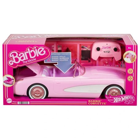 Mattel Hot Wheels Corvette R/C Barbie és Ken távirányítós autó - Pink